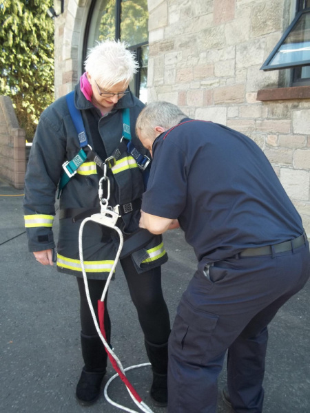 Jan getting kitted up!