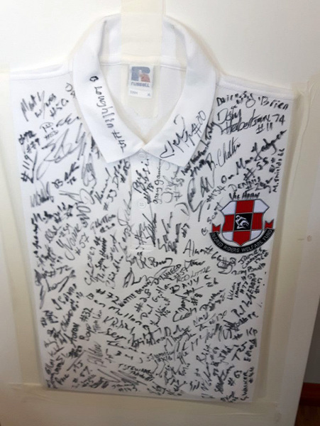 Signed by every rider at Armoy Road Races