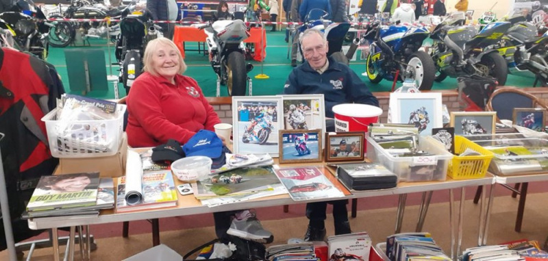 Yvonne selling our wares at The Bike Show Ballymoney 🙂
