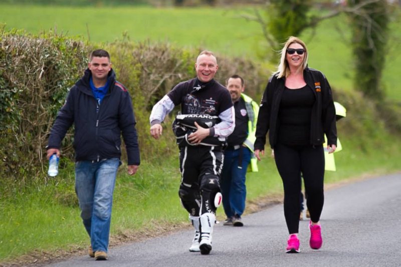 At the Tandragee 100 Race Paddock