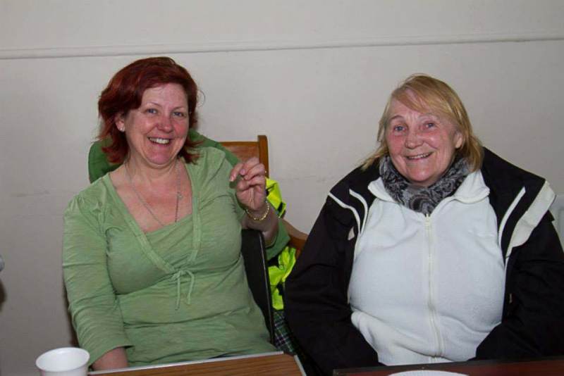 With Susan Lester and Yvonne Ward at the Tandragee 100 Race Paddock.