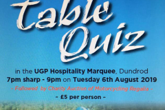 In a heartbeat it was time for the quiz...